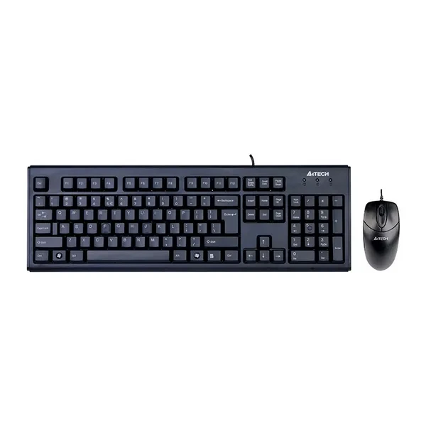 Комплект клавіатура та миша A4Tech KR-8372 Black (USB класичний)
