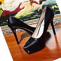 Жіночі Чорні Туфлі Classic на високих підборах, Розмір 36 (23.5 см)