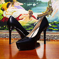 Жіночі Чорні Туфлі Classic на високих підборах, Розмір 38 (24.5 см)