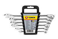 Ключі гаєчні TOPEX, комбіновані, 8-17 мм, набір 6 шт. (35D755)