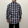 Сорочка чоловіча зимова картата на ґудзику XL — 5XL Сорочка тепла на байці Ao longcom, фото 9