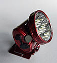 Ліхтар налобний Luxury 1898 13LED ЗУ 220V, вбудований акумулятор (Yajia), фото 4