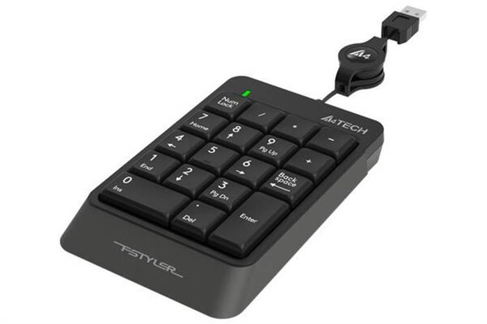 Цифровой клавиатурный блок A4Tech Fstyler FK13 Grey USB, цена 257 грн ...