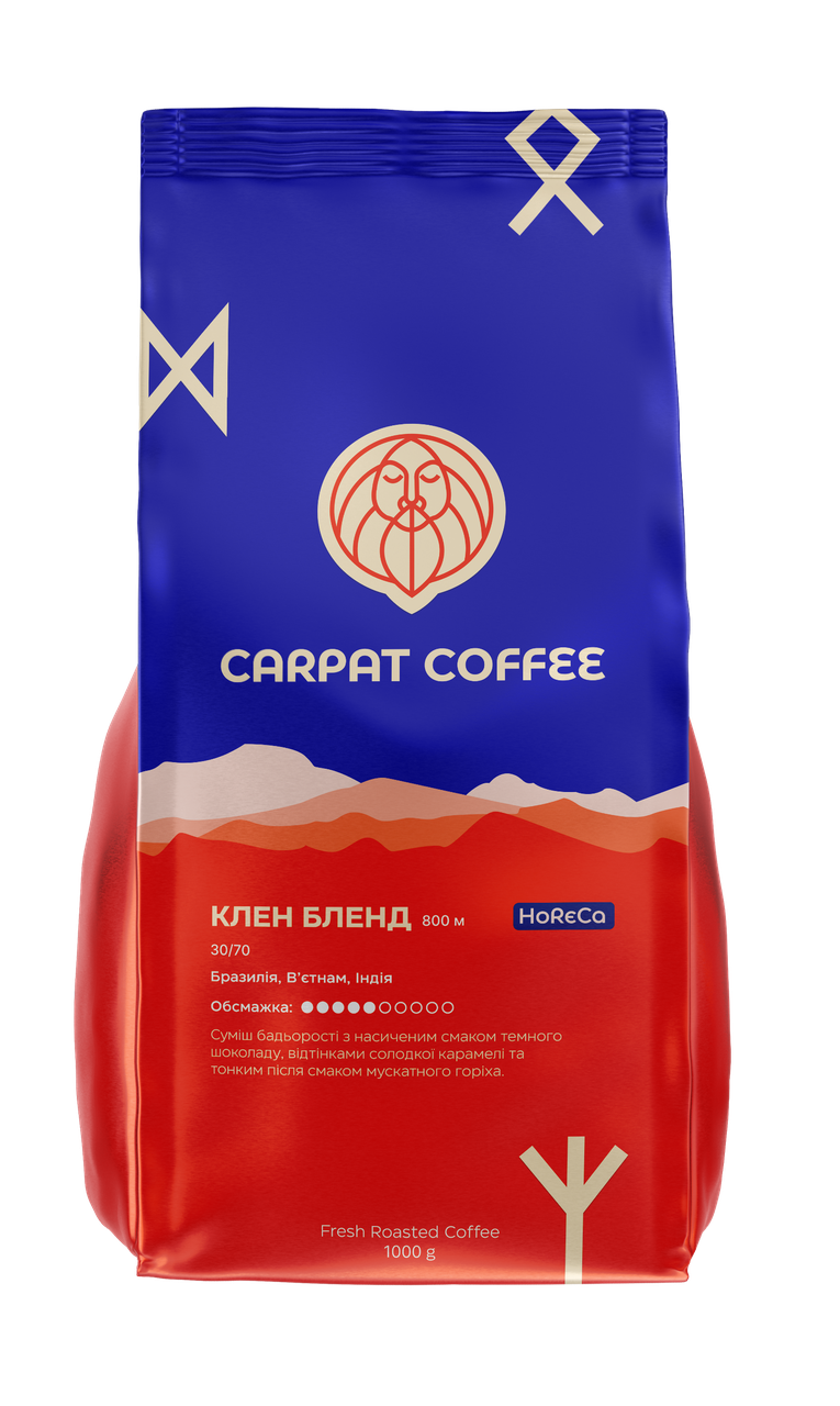 Кава в зернах Клен Бленд CARPAT COFFEE 1 кг