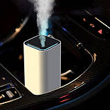 Прямокутний міні USB зволожувач повітря Nano 280мл, білий, фото 3