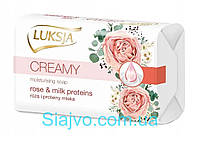 Крем-мыло Luksja Creamy Rose&Milk proteins 90 г