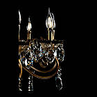 Класична люстра-свічка на 10 лампочок Е14 бронза з білим VL-L8146/10 (GAB), фото 4