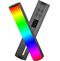 Портативна світлодіодна LED лампа Andoer W200RGB | заповнююче відео світло з різнокольоровим RGB підсвічуванням