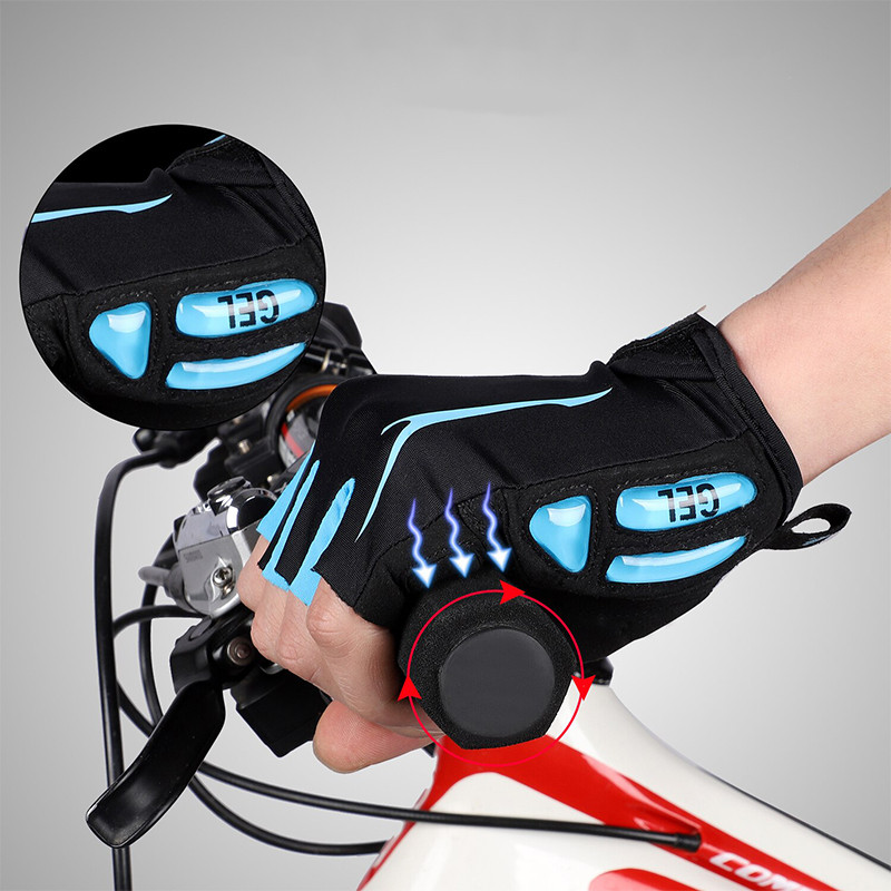 Перчатки велосипедные спортивные West Biking 0211190 без пальцев. XL Blue - фото 5 - id-p1667324892
