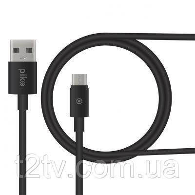 Дата кабель USB 2.0 AM to Micro 5P 0.2m black Piko (1283126493874), фото 1