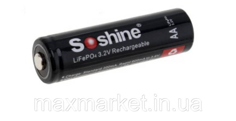 Акумулятор LiFePO4 Soshine 14500 (AA) 3.2 V 700mAh