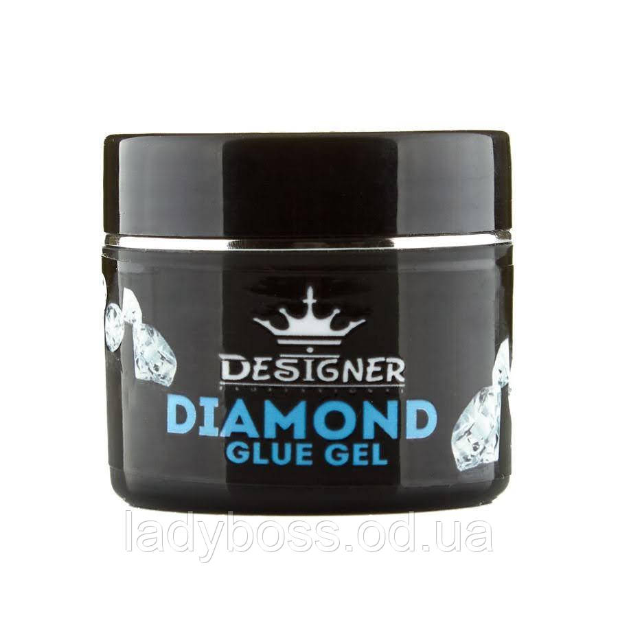 Густий клей гель Diamond Glue Gel, Дизайнер для кріплення декору, для гелевих типс та об'ємного дизайну, 10 мл.