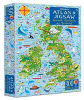 Книга,Пазл Usborne Atlas and Jigsaw: Great Britain and Ireland, фото 3