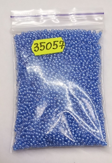 Бісер 10/0, No35057 світло-синій сердолик (пач.50 грамів)