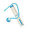 Скакалка для фітнеса цифрова, блакитний, фото 5
