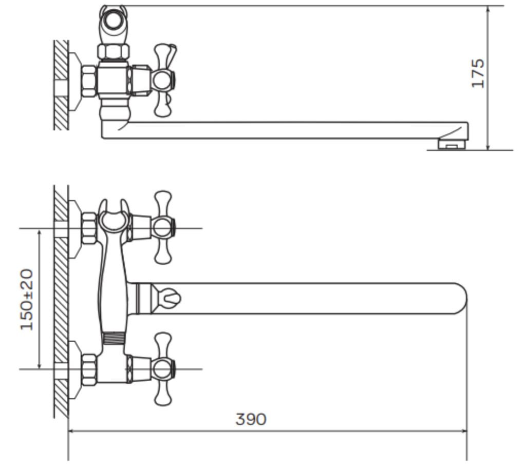 Смеситель для ванны латунный хром ZX DFR-B722: продажа, цена в