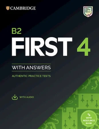 Книга Cambridge English: First 4 Authentic Practice Tests with answers and Downloadable Audio