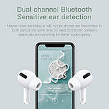 Бездротові навушники Pro 3 + чохол у подарунок TWS сенсорні з кейсом Білі, фото 7