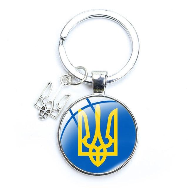 Український колодок Серельний Трезубець Tryzub, колода для ключів сумки з захисною мандалою на захист