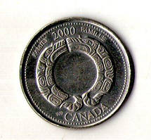 Канада 25 центів 2000 рік №213