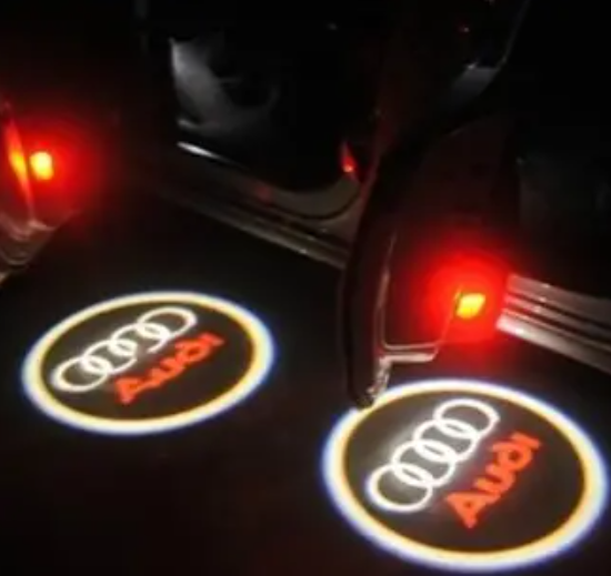 Світлодіодна підсвітка на двері автомобіля з логотипом AUDI, 2 шт./1 уп (KG-4786), фото 1