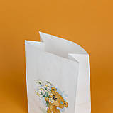 Дитячі подарункові пакети 150*90*240 Пакет з принтом Ведмедик Святкові пакети для білизни, фото 9