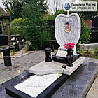 Пам'ятник дитині з мармуру у вигляді ангельських крил № 206, фото 2