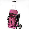Дитяча коляска прогулянкова (підсклянник, телескопічна ручка) JOY Elegans A-16207 Рожева, фото 7