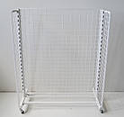 Стійка MARGO, H1350 L1050 W500 (з 3-ма сітками). Торговий стенд-стелаж під навісне обладнання, фото 4