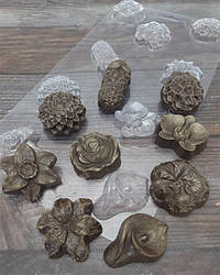 Форма пластикова для шоколаду Квіти