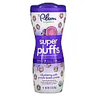 Plum Organics, Super Puffs, снек з органічних злаків, лохина та фіолетовий батат, 42 г