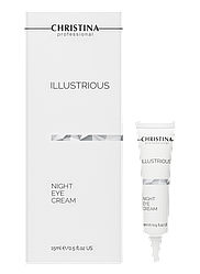 Illustrious Night Eye Cream - Ілюстріус, Що Омолоджує нічний крем для шкіри навколо очей, 15мл Christina