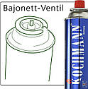 Балон газовий для пальників, плит, паяльних ламп KOCHMANN® 227 г/400 мл (бутан) Germany, портативний, туристичний, фото 3