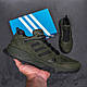 Чоловічі шкіряні кросівки Adidas, Адідас Terrex Green, чоловічі туфлі зелені, повсякденні кеди. Чоловіче взуття, фото 6