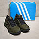 Чоловічі шкіряні кросівки Adidas, Адідас Terrex Green, чоловічі туфлі зелені, повсякденні кеди. Чоловіче взуття, фото 7