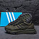 Чоловічі шкіряні кросівки Adidas, Адідас Terrex Green, чоловічі туфлі зелені, повсякденні кеди. Чоловіче взуття, фото 10