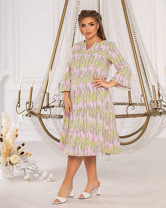 Вишукане жіноче плаття А - силуету, тканина "Софт" 50, 52, 54, 56, 58, 60 розмір 50, фото 2