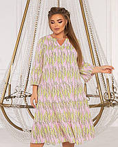 Вишукане жіноче плаття А - силуету, тканина "Софт" 50, 52, 54, 56, 58, 60 розмір 50, фото 3