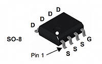 Транзистор FDS9435AR Транзи. полевой SOIC-8 P- MOSFET Vdss=30V, Id=5,3A, Rds=50 mOhm @ 5.3A, 10V, Pmax=2,5W,