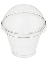 Стакан для десертів 250мл з купольною кришкою (без отвору) - 50шт/уп