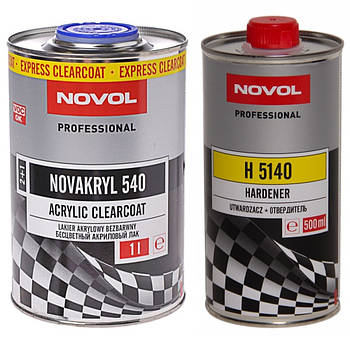 Акриловий лак Novol Novakryl 540 1 л (із затвердником H5140 0.5 л)