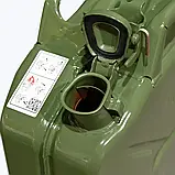 VALPRO Оригінал! каністра автомобільна 20л металева 20 Літрів для бензину/диз палива (ДТ/дизель) 0.9мм, фото 5