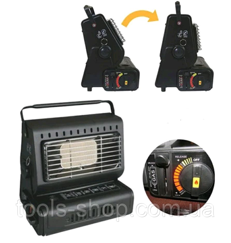Портативний газовий обігрівач Happy Hоme HH 156-В, фото 1
