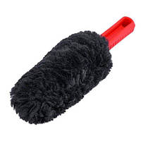 MaxShine Wool Wheel Brush Black & Red - Щетка шерстяная для мойки, 27 см