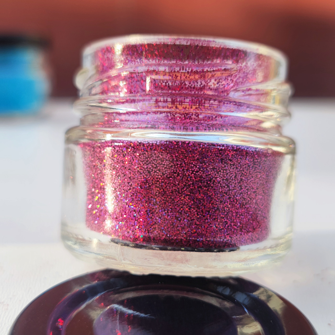 Гліттер "Дика ягода" хамелеон 234, дрібний розмір частинок, для декору смоли в техніці ResinArt. Уп. 25мл