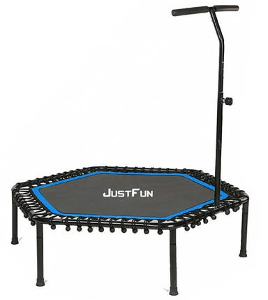 Батут для джампінгу Just Fun Fitness 135 см., з ручкою. Синій, фото 1