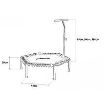 Батут для фітнесу Just Fun Fitness 135 см., з ручкою. Червоний, фото 4