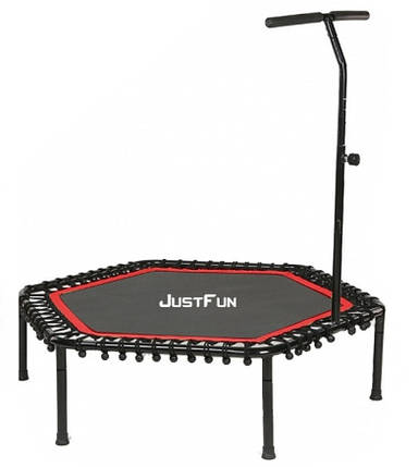 Батут для фітнесу Just Fun Fitness 135 см., з ручкою. Червоний, фото 1