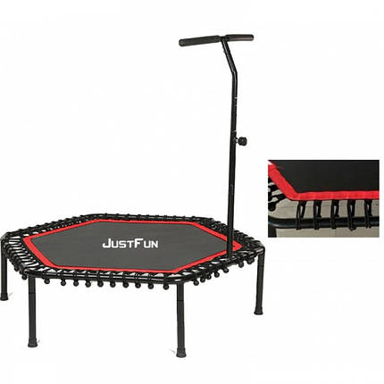 Батут для фітнесу Just Fun Fitness 135 см., з ручкою. Червоний, фото 3