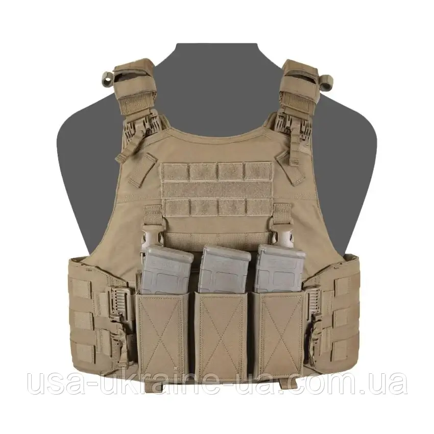 Плитоноска QRC DFP TEMP Quad Release Plate Carrier Combo от Warrior Assault Systems з підсумками під магазин, фото 1